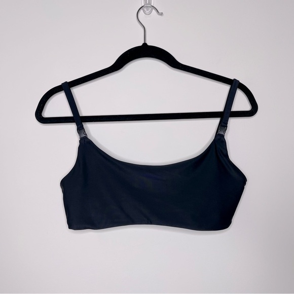 Andie Swim The Riviera Bikini Scoop Neck Buckles Black Size Large vacation beach - Picture 2 of 14